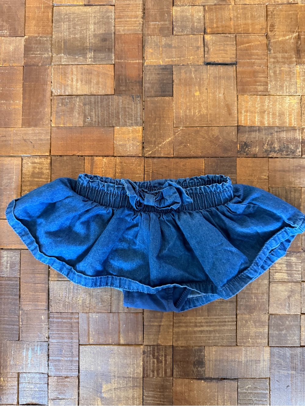 Cat & Jack Dark Blue Denim Ruffle Skort